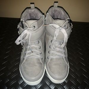 Torrid Gray High Heel Sneakers